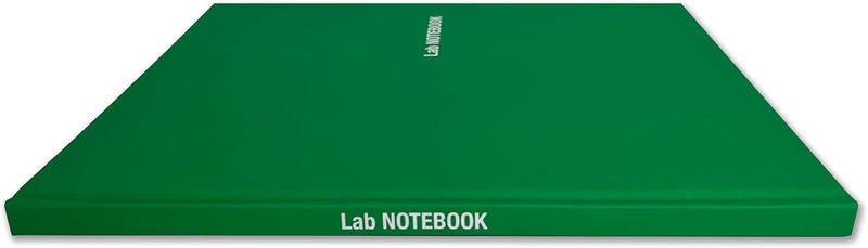 BookFactory Green Lab Notebook/100 Page Sewn Laboratory Notebook - Professional Grade - 100 Pages, 8.5'' x 11'' Laminate Hardbound Cover, Soft Touch (Made in USA) - Image 2